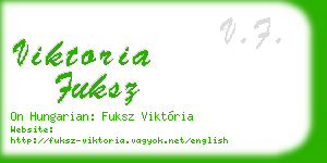 viktoria fuksz business card