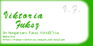 viktoria fuksz business card